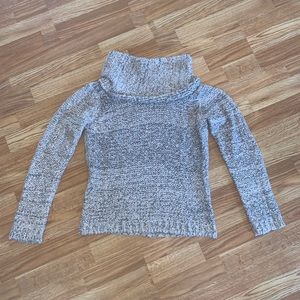 Chelsea & Violet Beige and Gunmetal Knit Sweater 🌸